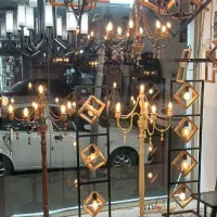لوستر چوب و فلز مدرن در ساوه