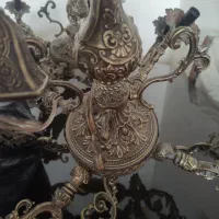 یک جفت لوستر آنتیک جنس برنج|لوستر و چراغ آویز|قائمشهر, |دیوار