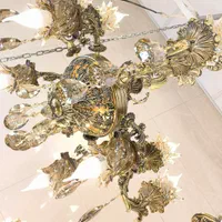 لوستر آرامیس بزرگ‌وآرامیس متوسط 12شاخه روبه پایین|لوستر و چراغ آویز|تبریز, |دیوار