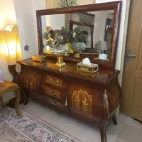 اینه وکنسول معرق کاری شده وبرنز کاری|بوفه، ویترین، کنسول|تهران, کاج|دیوار