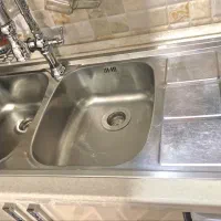 سینک دوقلو تمام استیل خیلی تمیز