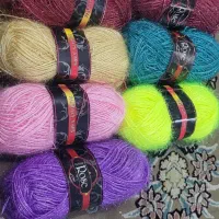 تعدادی کاموا سوزنی،یوموش،پلی استر