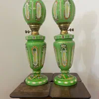 چراغ نفتی کریمخانی قدیمی آنتیک