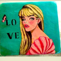 میز کوچک کنار مبلی جنس پاپیه ماشه