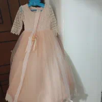لباس مجلسی دخترانه سایز۴کاملا سالم