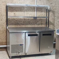 یخچال رویه میزکاری تمام استیل ۳۰۴ بدون برفک و نو