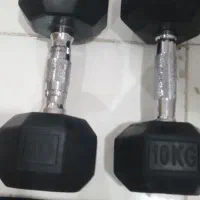 دمبل شش ضلعی ۱۰ کیلویی