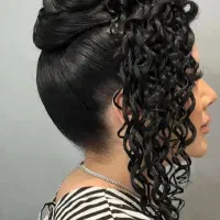 شینیون حرفه ای با میکاپ حرفه ای فقط پانصد تومان|خدمات آرایشگری و زیبایی|مشگین شهر, |دیوار