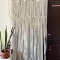 پرده مکرومه|پرده، رانر، رومیزی|تهران, صد دستگاه|دیوار