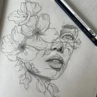 سیاه قلم با زغال|تابلو، نقاشی، عکس|مسجد سلیمان, |دیوار