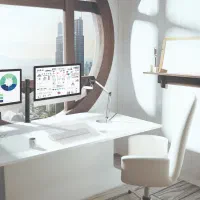 پایه نگهدارنده دو مانیتور مدل WLA013 برند Ergo|قطعات و لوازم جانبی رایانه|بروجرد, |دیوار