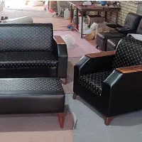 مبلمان اداری چستر لمسه زرشکی لوشان|دفتر کار|آبیک, |دیوار