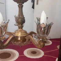 یک عدد لوستر پنج شاخه  برنز