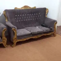 فروش فوری مبل ۷نفر با یک عدد میز تلویزیون|مبلمان خانگی و میز عسلی|بهارستان, |دیوار