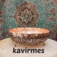 ست 8 تیکه ظروف مسی بهار/تخفیف به مدت محدود/کویر مس|ظروف سرو و پذیرایی|یزد, |دیوار