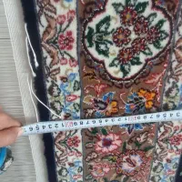 قالی دسبافت چله ابریشم ده تایی|فرش|مبارکه, |دیوار