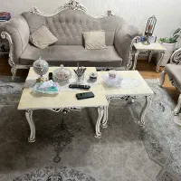 مبل استیل ۷نفره با میز نهار خوری ۴ نفره