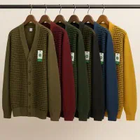 ژاکت زنانه بافت جلوباز دکمه دار