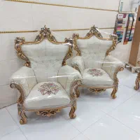 مبل سلطنتی ۷نفره تمام راش درحدنو مدل تاج عروس|مبلمان خانگی و میز عسلی|رشت, آزادگان|دیوار