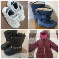 بوت کفش و کاپشن بچه گانه خارجی