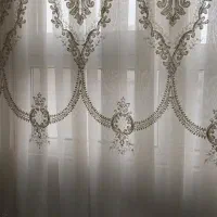 پرده پذیرایی در حد نو|پرده، رانر، رومیزی|قرچک, شهرک طلائیه|دیوار