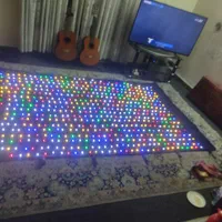 پرده ال ای دی دورو مخمل افکتدار،الیدی،دایناکورد|ریسه و چراغ تزئینی|تهران, افسریه شمالی|دیوار