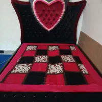 تخت سلطنتی 2نفره همراه با تشک فنری رویال 2نفره|تخت و سرویس خواب|امیدیه, |دیوار