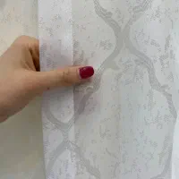 پرده حریر محو با دوخت مینیمال