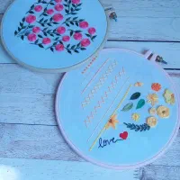 گلدوزی بادست خورشیدبانو