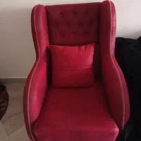 مبل راحتی طرح چستر زرشکی