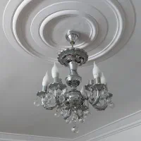 لوستر ۳ شاخه نقره ای|لوستر و چراغ آویز|اسلام‌شهر, مطهری|دیوار