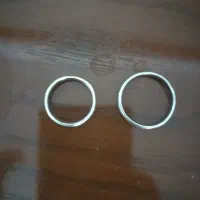 دو عدد حلقه نقره
