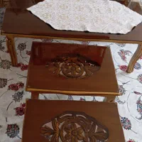 میز جلومبلی 3تیکه فوق العاده شیک مناسب مبل ۹نفره