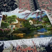 دوتخته تابلو فرش دستبافت نو|تابلو فرش|سنندج, |دیوار