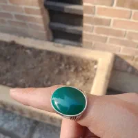 انگشتر عقیق سبز دستساز|جواهرات|تهران, کوثر|دیوار