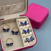 (فروشگاه ساعت و بدلیجات گلچین)انگشتر پروانه شیک|بدلیجات|تبریز, |دیوار