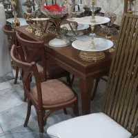 میز چوبی تالار و رستوران|میز و صندلی غذاخوری|ماهدشت, |دیوار