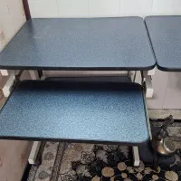 میز کامپیوتر  فلزی چرخ دار