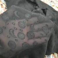 چادر مشکی گلدار نازک