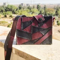 کیف چرم طبیعی دست دوز