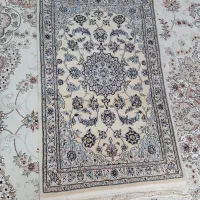 قالی ۶لا نائینی ترنج دست بافت و دار قالی