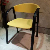 15 عدد صندلی انتظار فایبر گلاس پایه فلزی