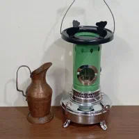 پارچ برنجی قدیمی کوچک‌ عتیقه چراغ نفتی