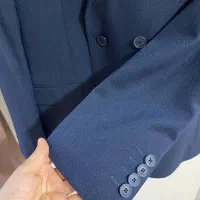 کت و شلوار ابی نفتی سایز ۴۶|لباس|کاشمر, |دیوار