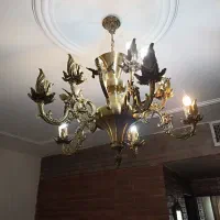 برنزی قدیمی انتیک فرشته دار|لوستر و چراغ آویز|تهران, اختیاریه|دیوار