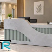 میز پذیرش لوکس سفارشی کد۱۱۰۰/نیمکت نیمست مبل