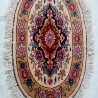 قالیچه دستباف نو پشم و ابریشم