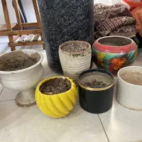 گلدان خالی سفالی سرامیک