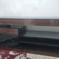میز تلویزیون  در حد نو ، 3 تیکه ، قهوه ای مشکی