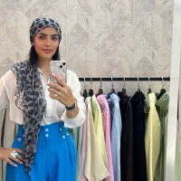 شلوار فول بگ پارچه آرمانی